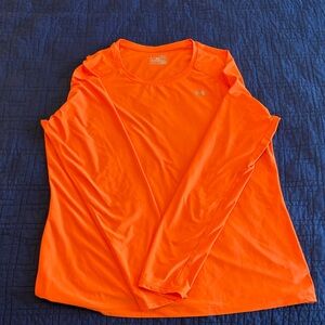 Under Armour Women's Bright Orange Long Sleeve Tee